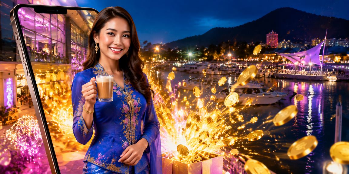 Pemain Malaysia di Langkawi menikmati kasino mudah alih mixue888 melalui aplikasi Android telefon pintar